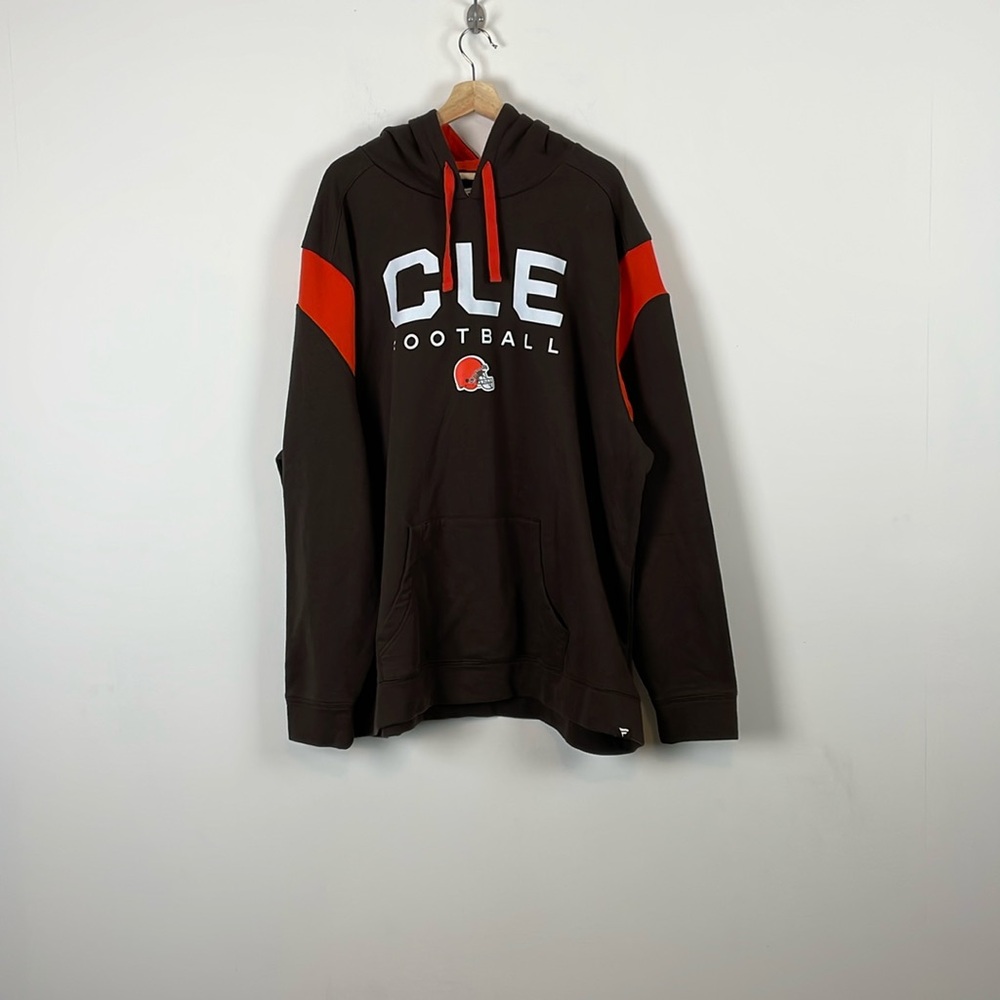 Cleve Brown NFL Fanatics Mens 4XL Sweatshirt Hoodie Long Sleeve Graphic Pullover
